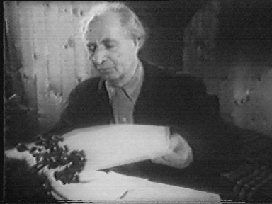 Szenenfoto, Thomas Ring in einer TV-Sendung aus dem Jahre 1958
